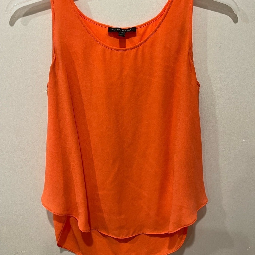 Banana republic coral/orange Sleeveless Top Size XXS